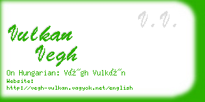 vulkan vegh business card